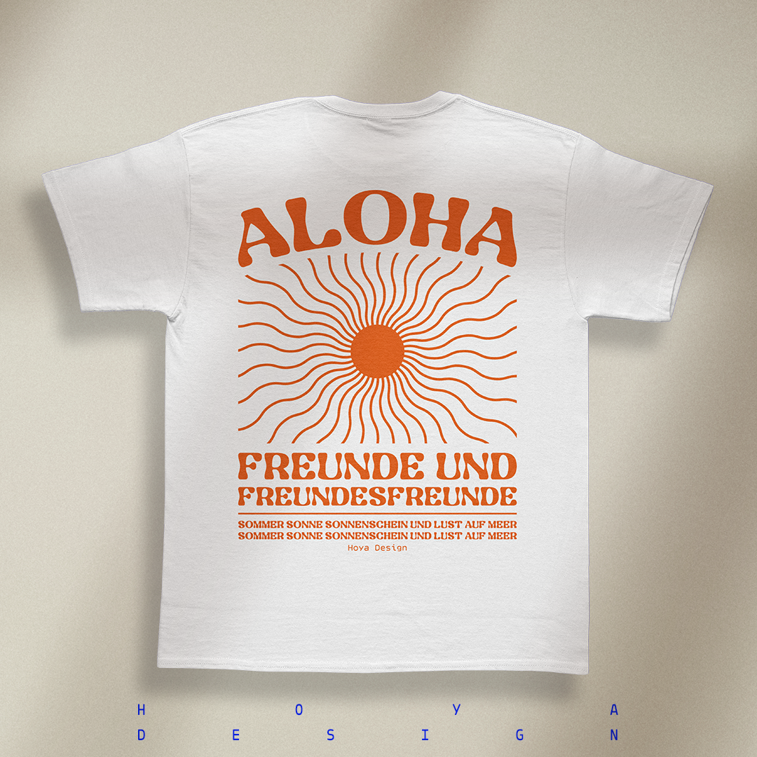 Aloha Sonnenorange T-Shirt