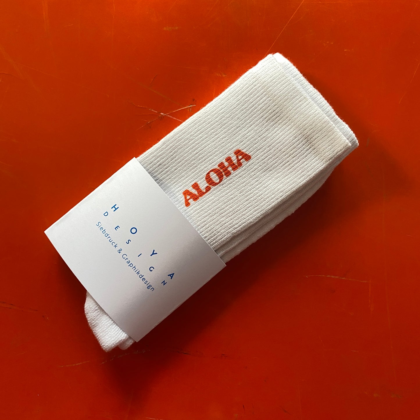 Aloha Socken Sonnenorange