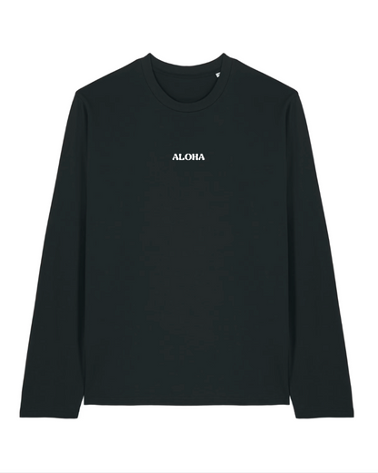 Aloha Longsleeve Schwarz/Weiß