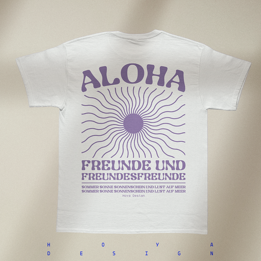 Aloha Space-Lavender Heavy T-Shirt