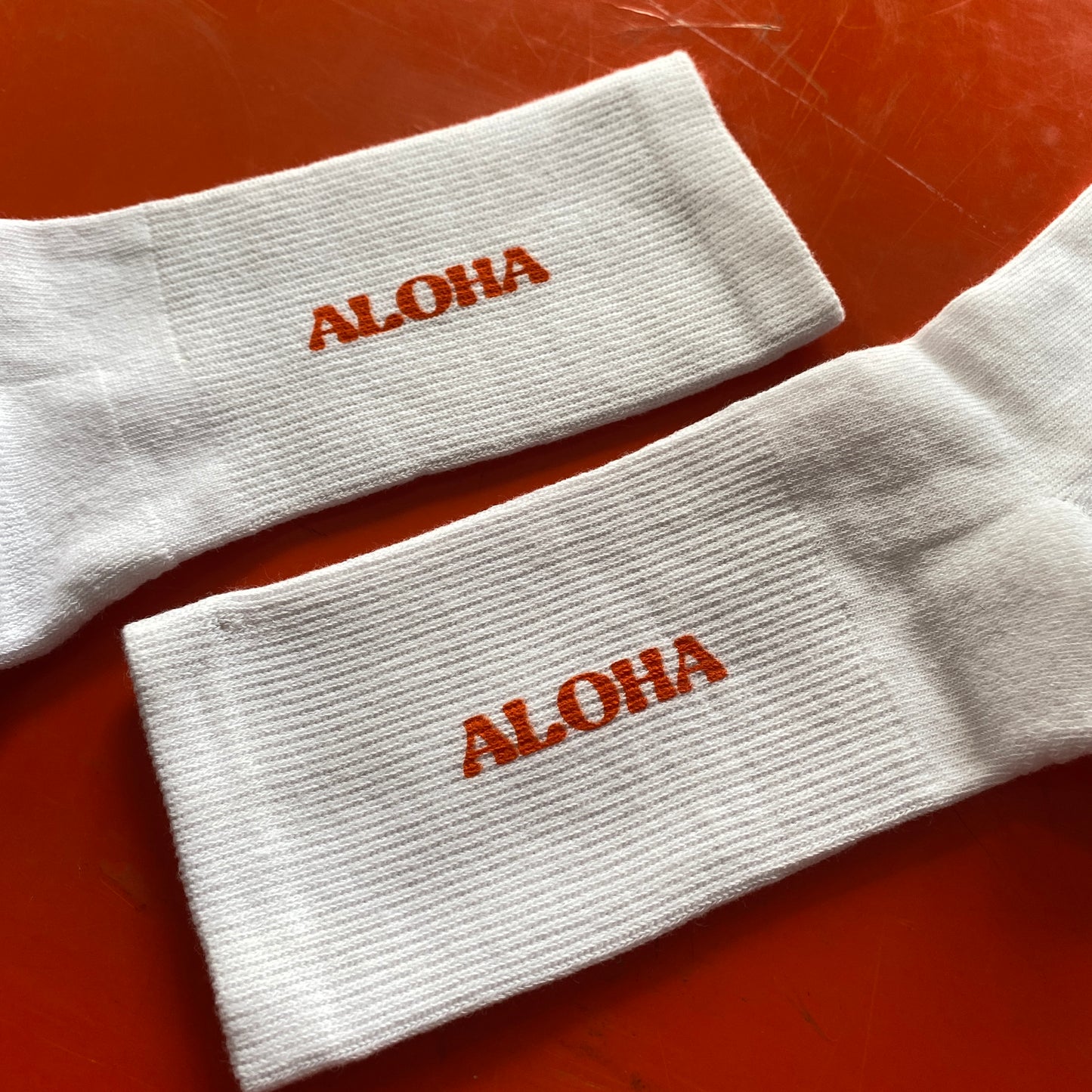 Aloha Socken Sonnenorange