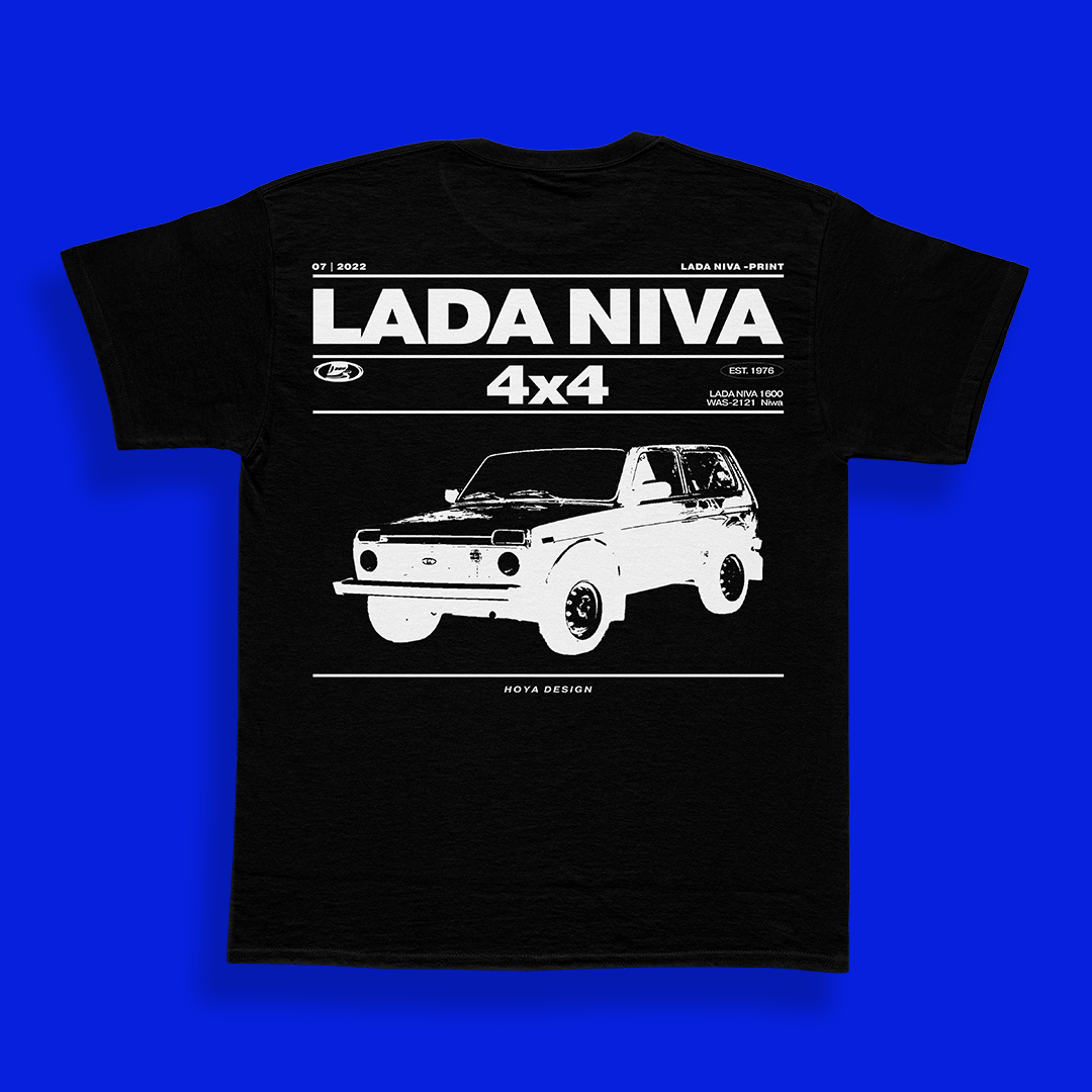 Lada Niva T-shirt unisexe Black Edition